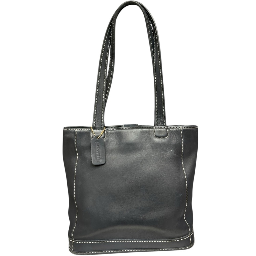 Vintage Coach Bleecker Bucket 9305 Navy Leather Tote Costa Rica 2000 Heritage
